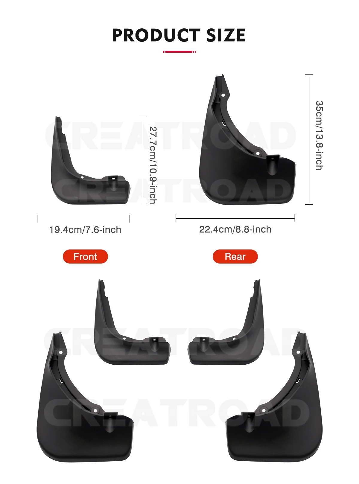 For Mercedes Benz C-Class W205 2014 - 2022 2015 2016 2017 2018 2019 2020 2021 Mudguard Mud Flaps Guard Splash Mudguards