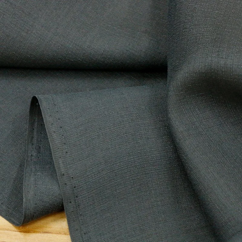 Natural tussah silk jacquard sand-washed fabric new Chinese-style small shirt clothing designer's