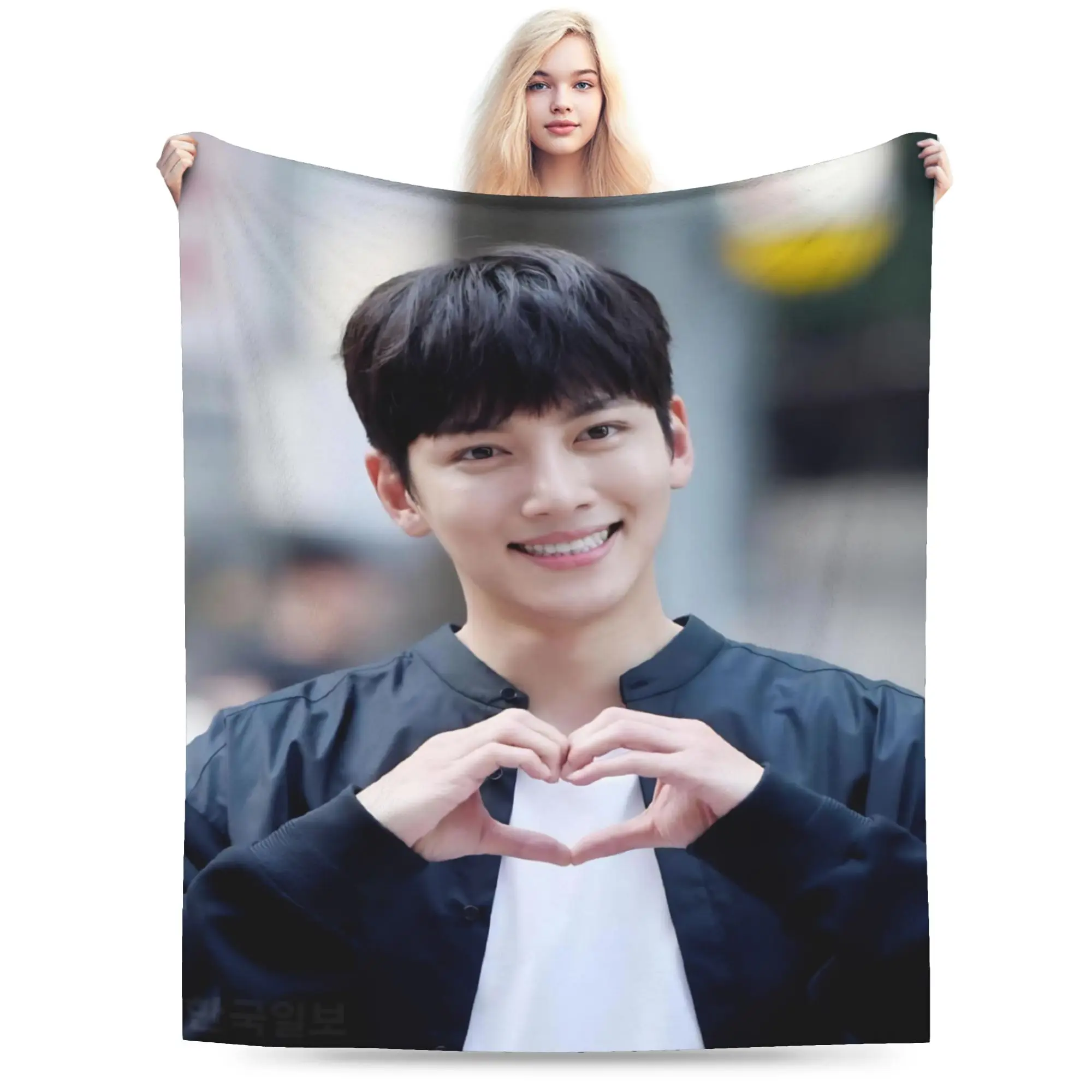 Ji Chang-Wook Throw Blanket for Couch  Soft Cozy Plush Blanket 50x60 Inches Multiple Sizes Bedspreads for All Seasons