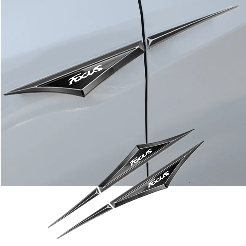 

2pcs Car Chrome Modified Car Body Side Doors Blade Car Stickers for Focus 1 2 3 4 MK1 MK2 MK3 MK4 Accessories