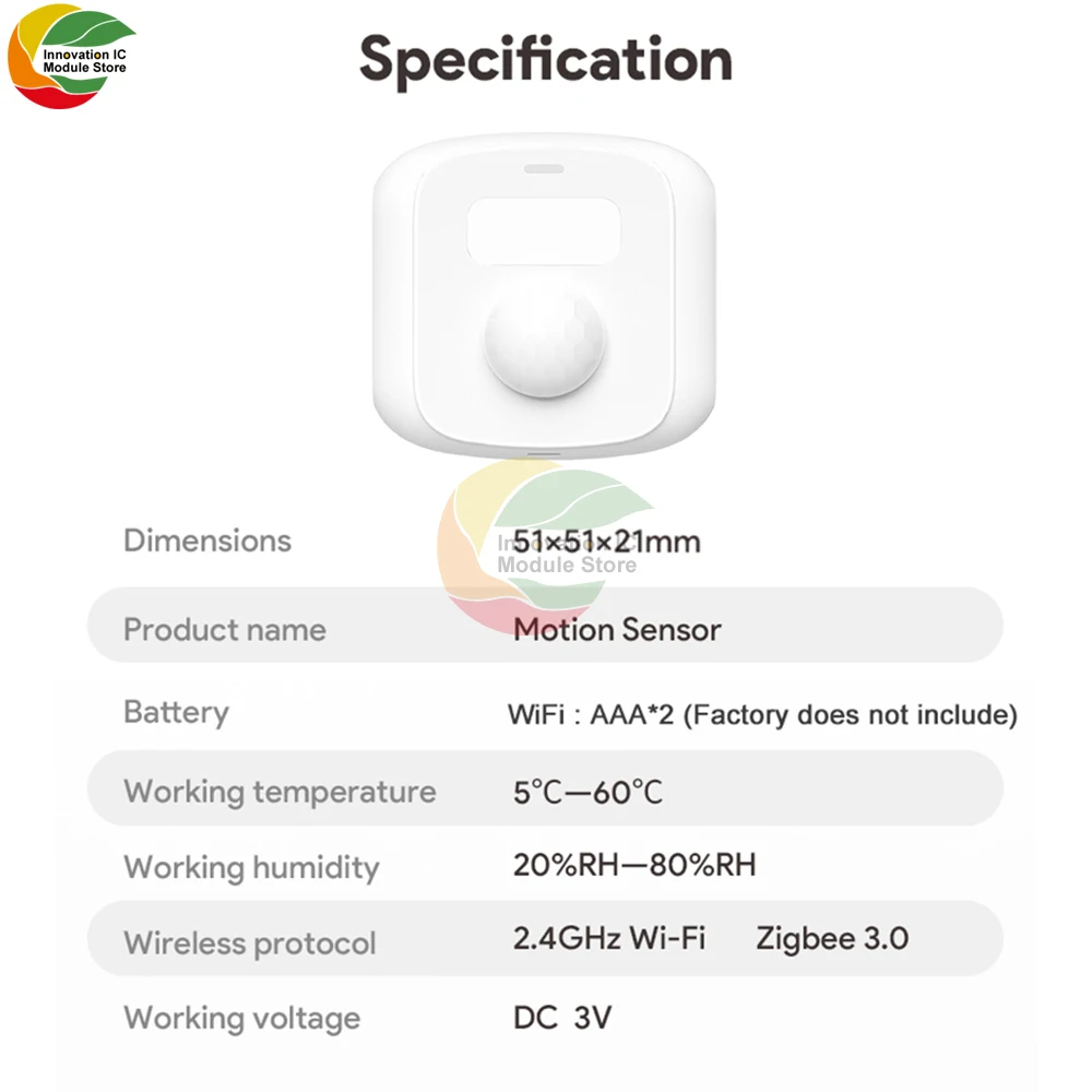Smart Human Presence Motion Sensor Tuya Smart Life App Control High Sensing Human Body Exists Sensor Home Security & Automatical