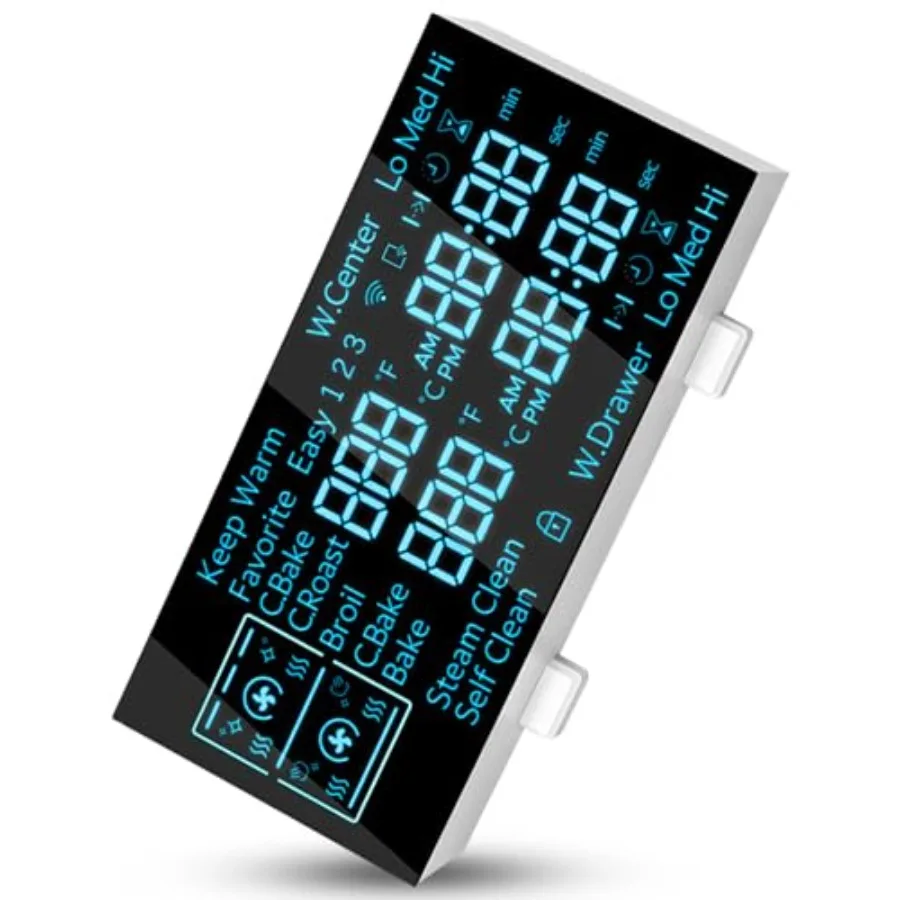 

Панель LED-дисплея DE07-00130B подходит для электрических плит и духовок Samsung, замена NE59M6850SG/AA-00, NE59M6850SG/AA-01, NE59M6850S.
