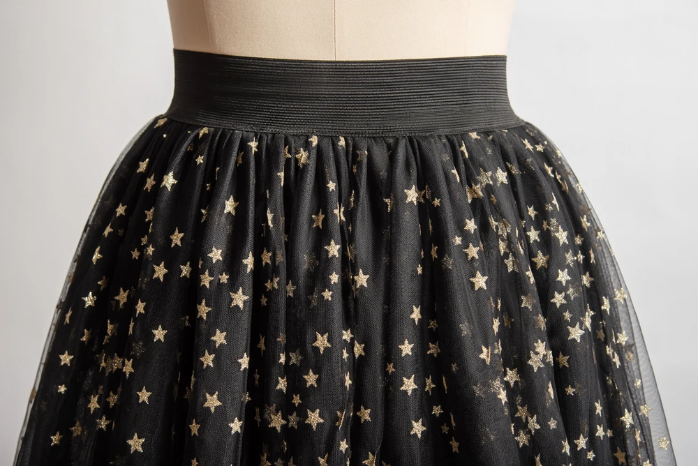 Neue Ankunft High-Low Tüll Petticoats Für Cocktail Kleid Elastische Taille Hallo-Lo Mesh Net Maxi Röcke Dance tutu Jupon Für Party – Detail 18