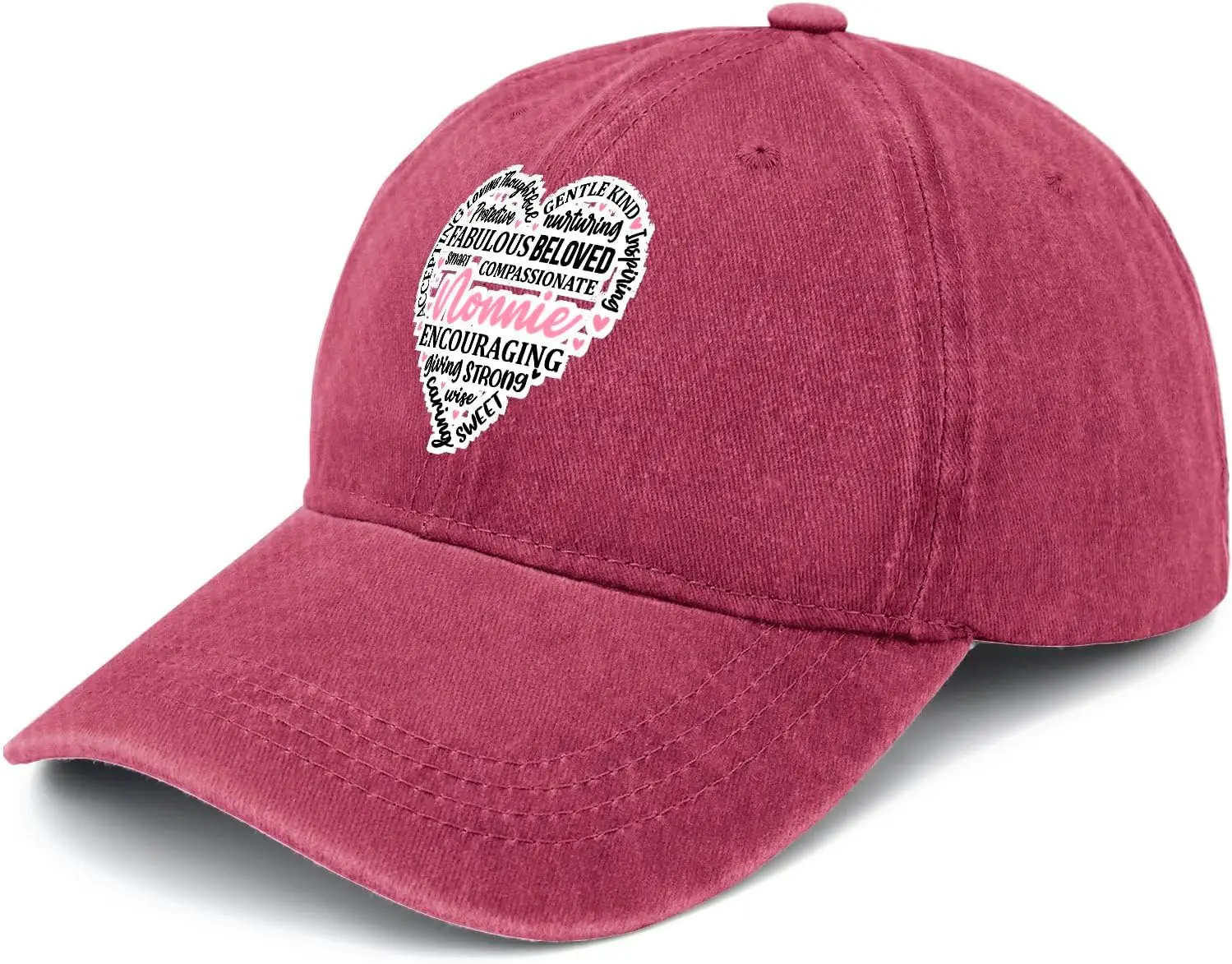 Love Nonnie Hat メンズ スタイリッシュ ウォッシュ加工 ディストレスト ベースボール キャップ