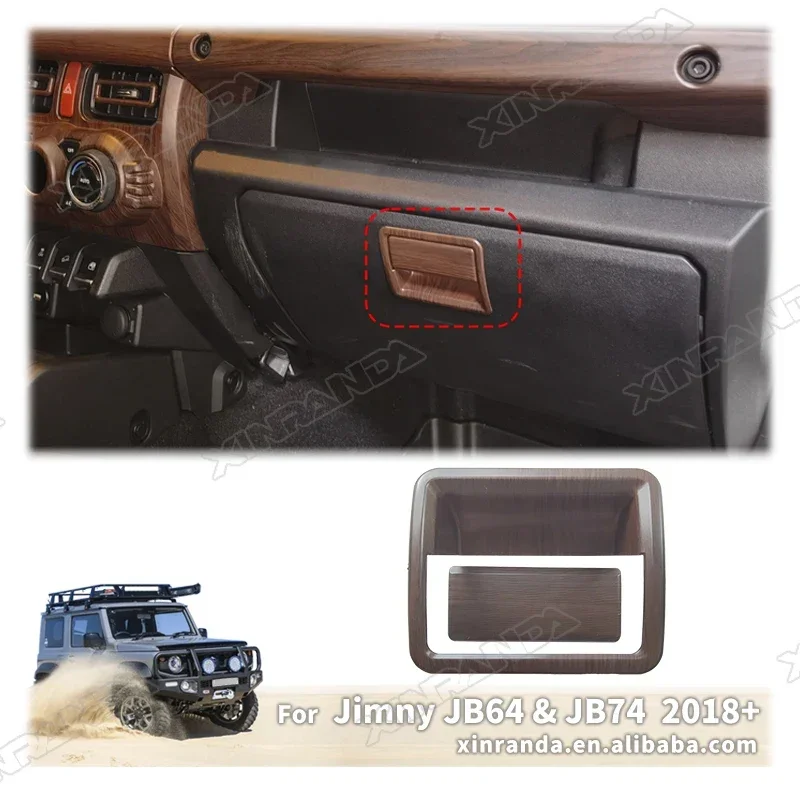 Car Interior Co-Pilot Storage Box Decoration Door Handle Cover Stickers Accessories for Suzuki Jimny 3 Door 5 Door 2019-2024