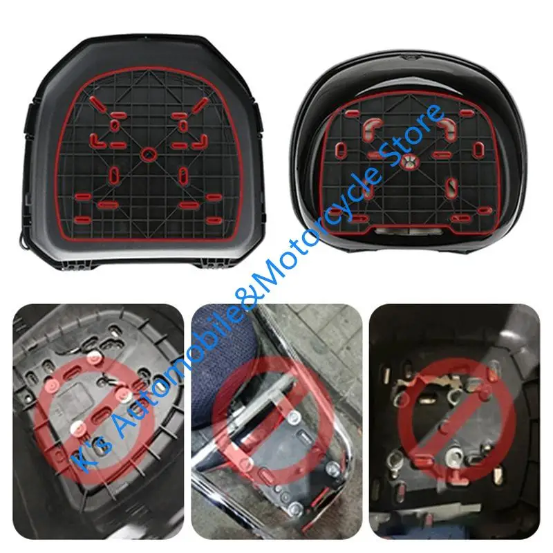 

Q39F Trunk Base Plate Motorcycle Tail ​Box Pad Base Stamping Bottom Plate Mount Rack