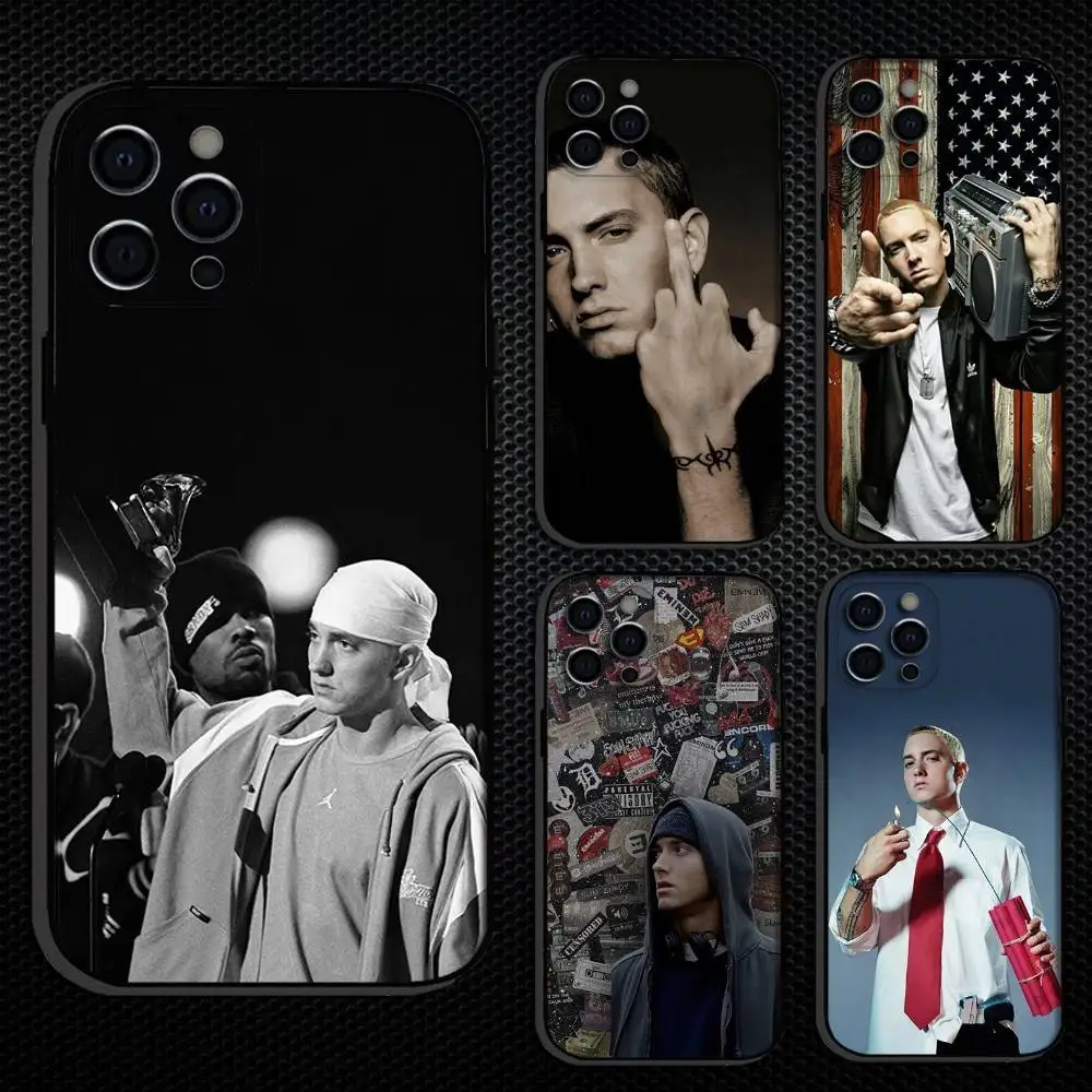 

Rapper E-Eminem Phone Case For iPhone 16,15,14,13,12,11 Plus,Pro Max, Others Soft Black Cover