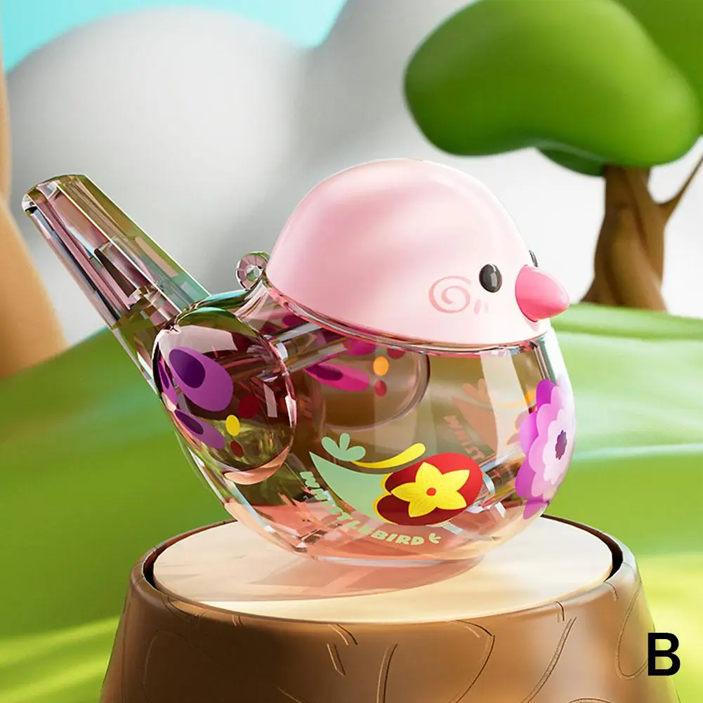 Pássaro apito de água colorido pássaro apito de água tubo pássaro brinquedo engraçado chamada de pássaro apito brinquedo de treinamento para crianças presente de aniversário