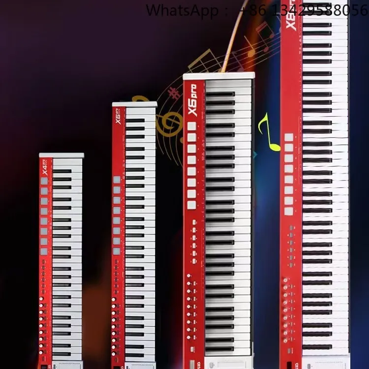

MidiPlus X6PRO 61-Key Electronic Piano Professional for Music Composition MIDI Keyboard Practice Musical Instrument Accessory
