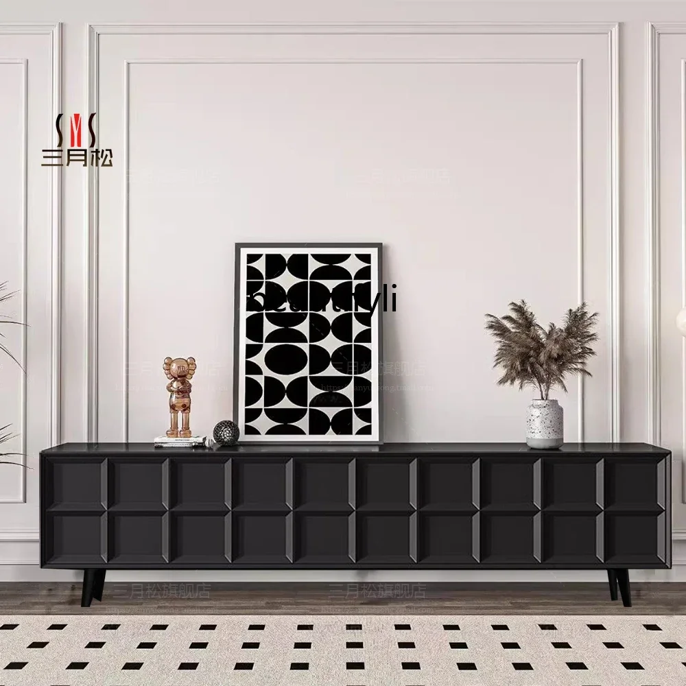 

A13 Medieval solid wood TV cabinet simple modern paint TV cabinet floor