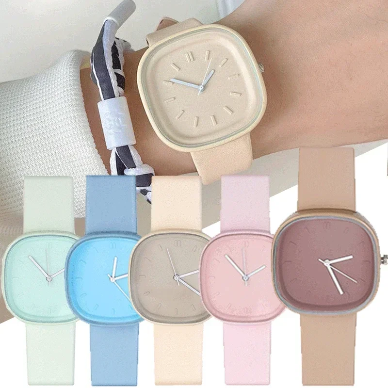 Candy Square Quartz Digital Watch Fashion Women Watches Sports Electronic Wrist Clock WristWatches Reloj Mujer Clocks