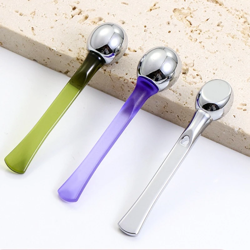 Rodillo de masaje para ojos, barra de crema para ojos, cosmético de doble punta, antiarrugas, ojeras faciales, herramienta de belleza para el cuidado de la piel, 1 ud.