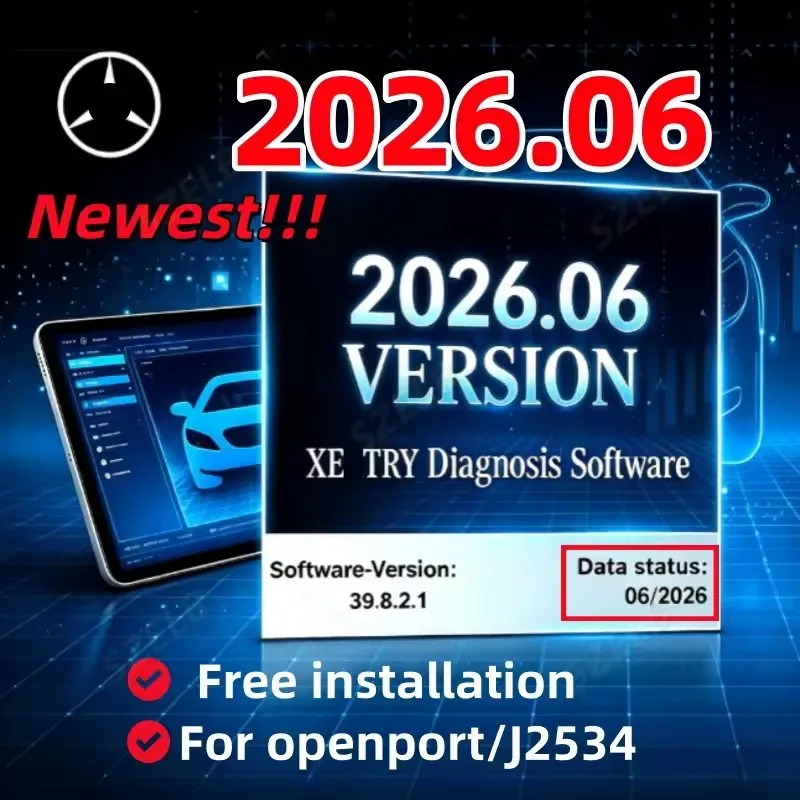 2026.06 Newest Version Xentry PSAATHRU Diagnostic Software for M-er-cedes Bens Free Installation and Activation for One Laptop