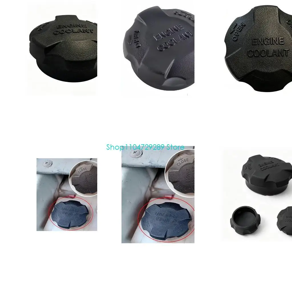 D8KE Coolant Cap 2544126100 Radiator Cover, Black Nylon Filler Neck Cover for Engine Bay Maintenance