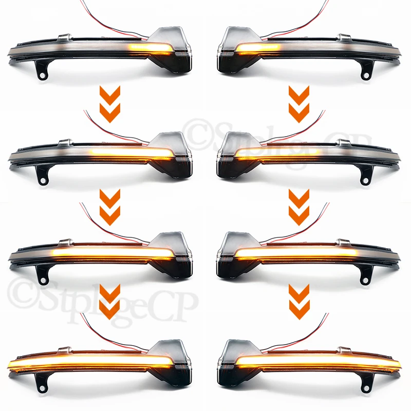 For BMW 5 6 7 Series F10 F11 F07 F06 F12 F13 F01 Dynamic Turn Signal LED Rearview Mirror Indicator Blinker Sequential Light