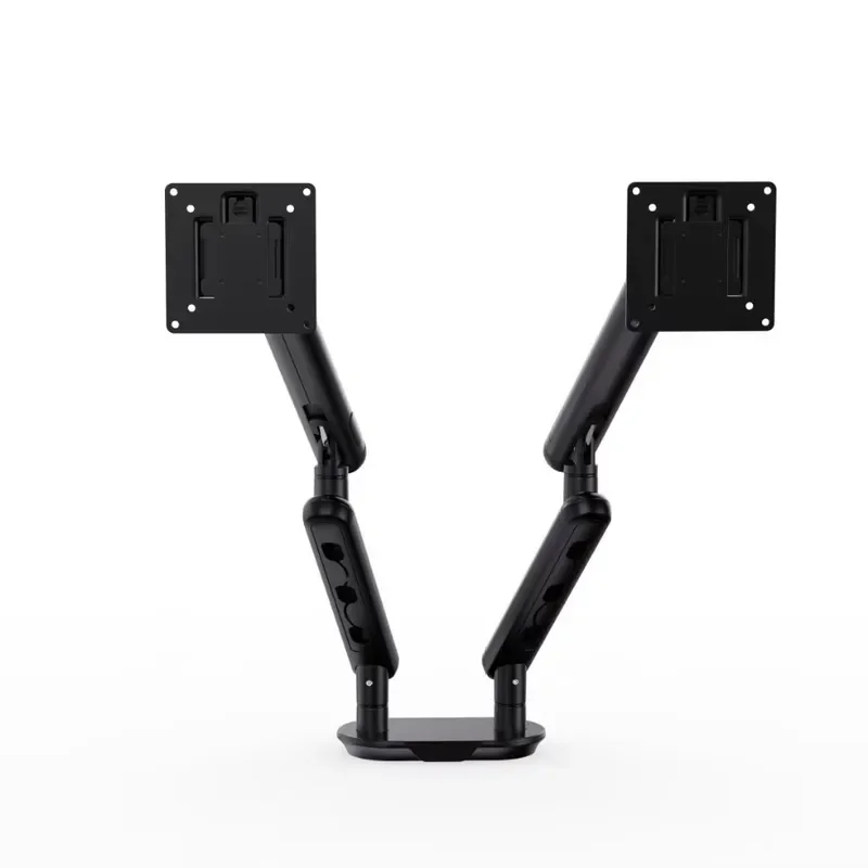 Adjustable Aluminum Alloy Monitor Arm for 13 to 32 Inch Single Screen Desktop Stand with Gas Spring Lift Mechanism Heavy Duty