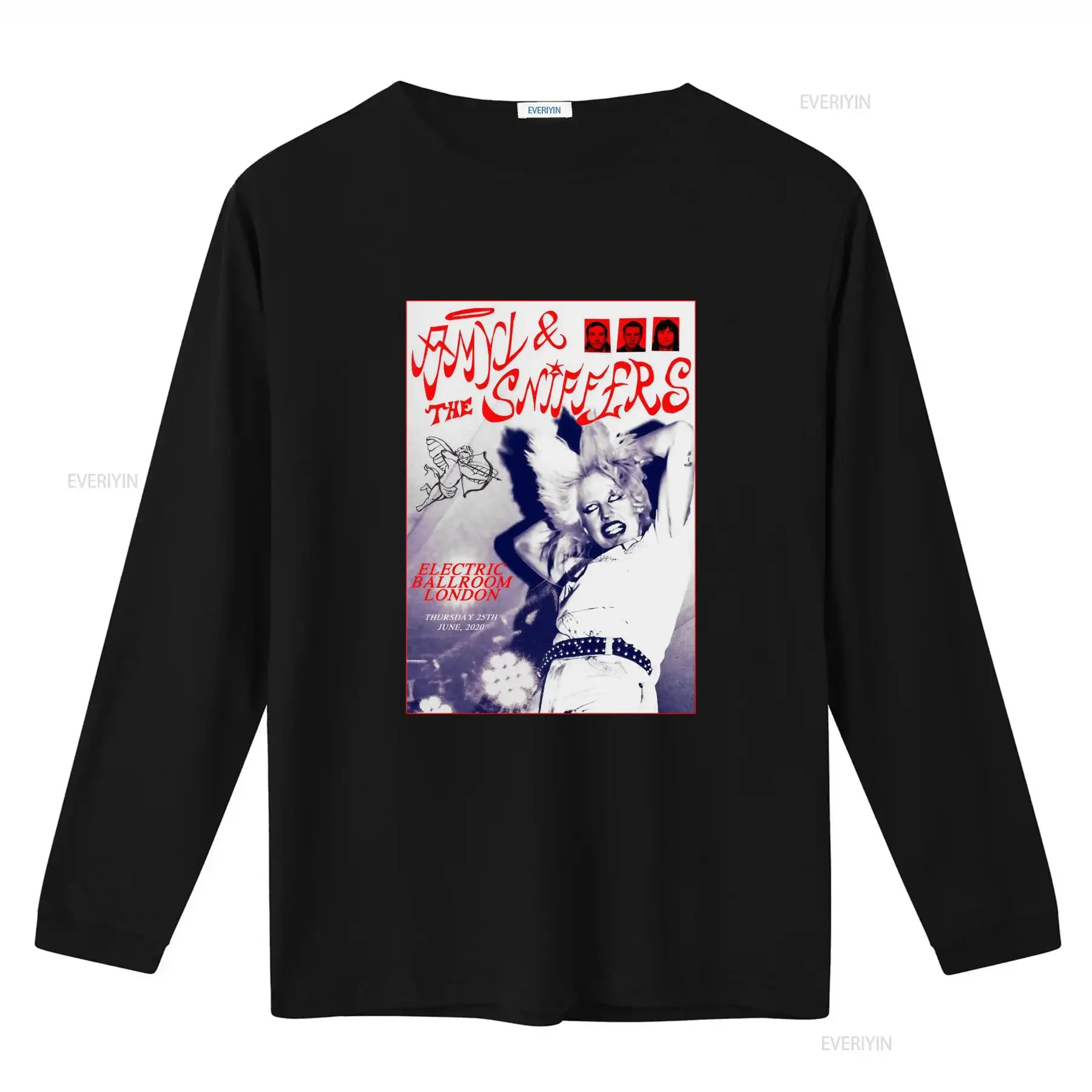 Amyl and the Sniffers Band Concert T Shirt for White All Size AR111 vintage Washed fashion homme Unisex Slightly