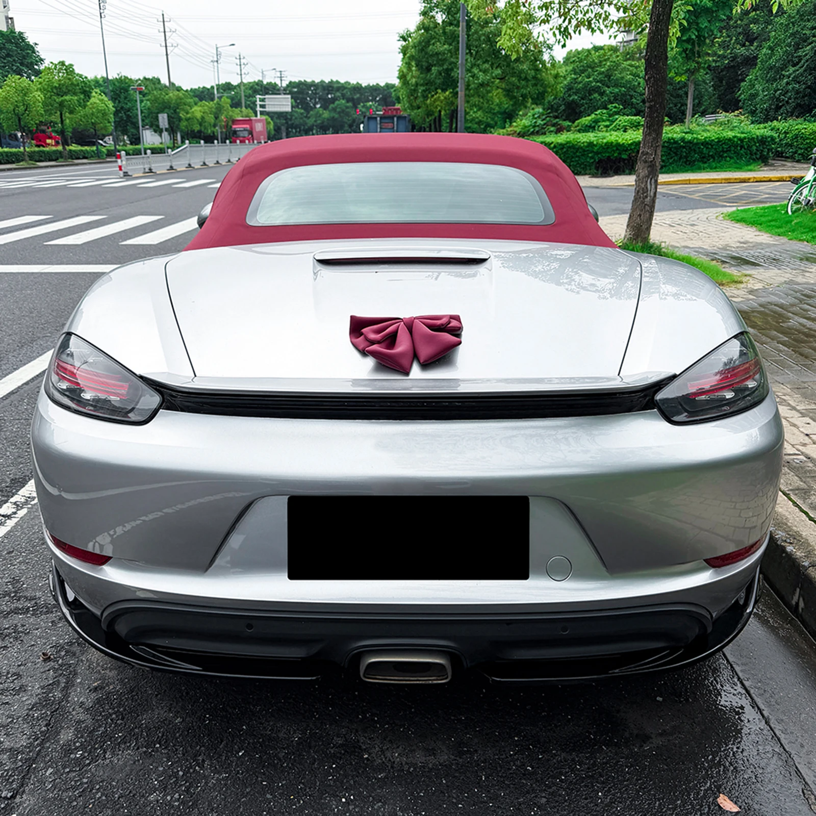 Rear Bumper Side Corner Splitter Split Spoiler For Porsche 718 Cayman 982 2016-2026