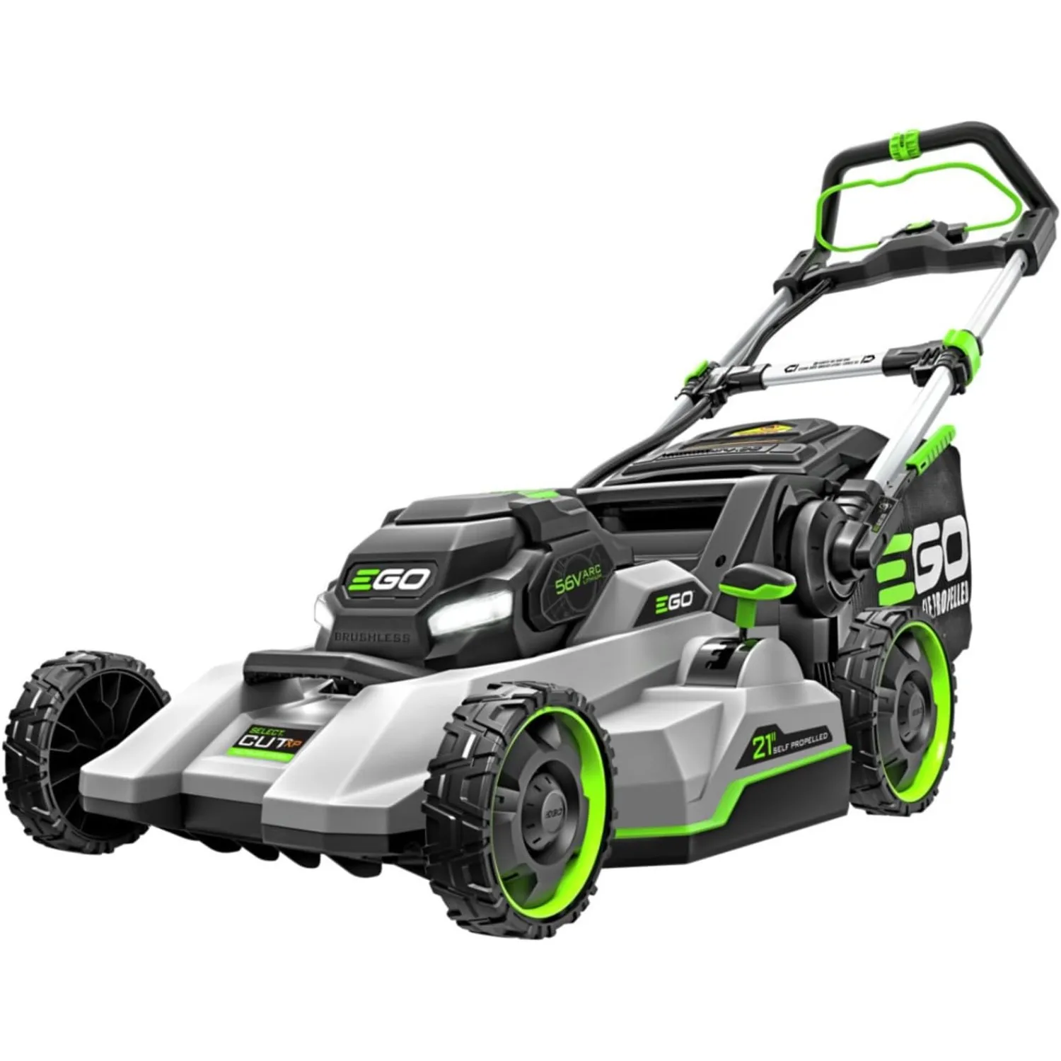 

Select Cut LM2156SP 21 in. 56 Volt Battery Self-Propelled Lawn Mower with 10Ah Battery and 700W Turbo Charger,Black