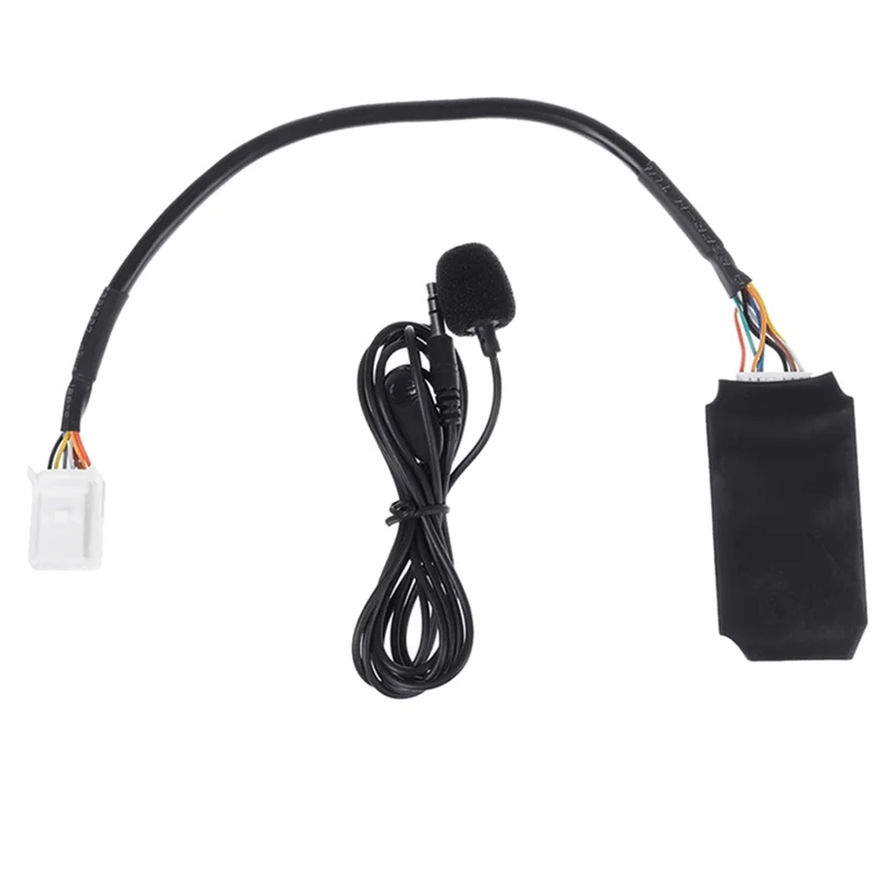 

2Set Car Radio Audio Adapter Bluetooth AUX Cable For Toyota Camry Corolla RAV4 Microphone Handsfree Music Interface Disc Box