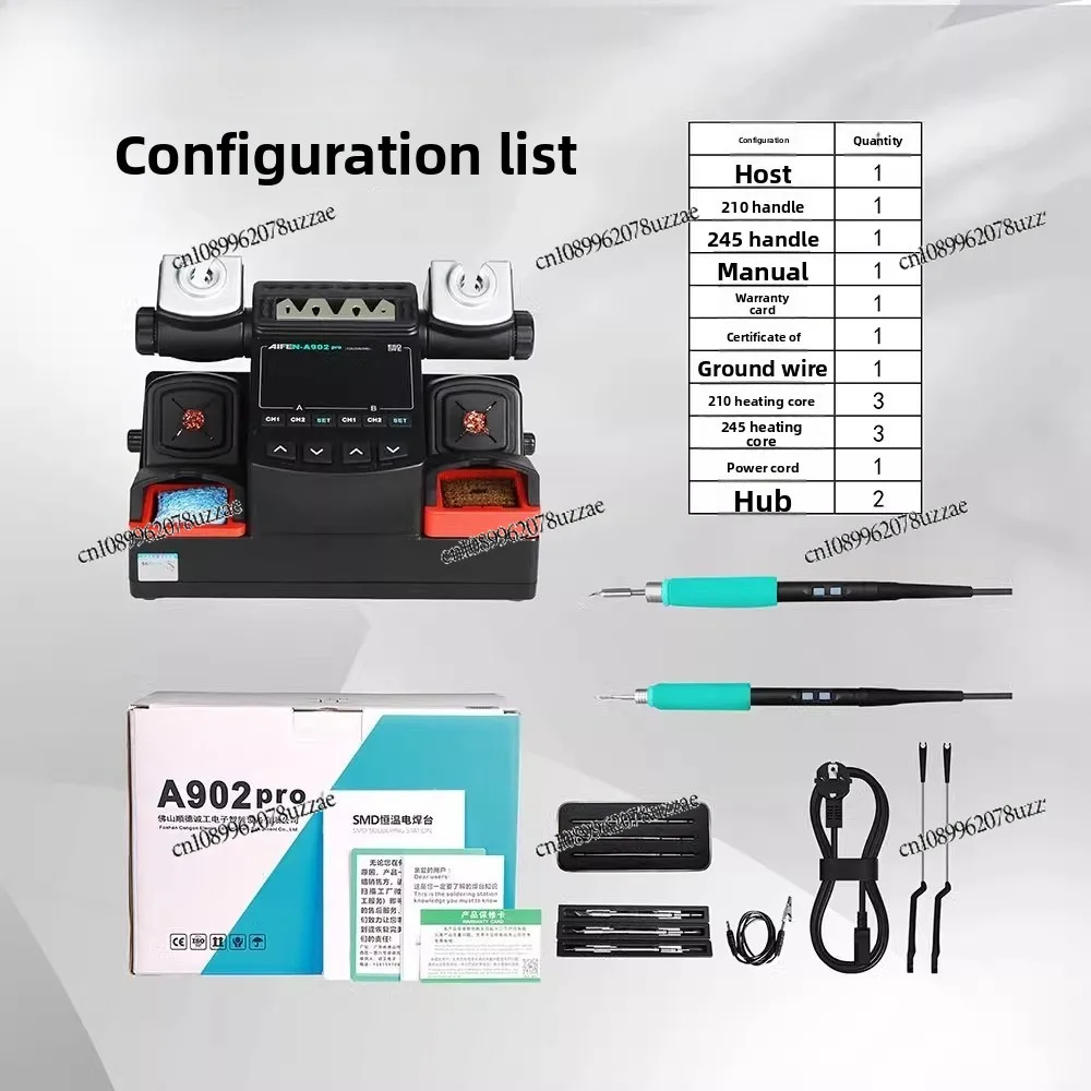 A902PRO محطة لحام مزدوجة المحطة 350 واط محطة لحام عالية الطاقة متوافقة مع C210 C245 C115 #3