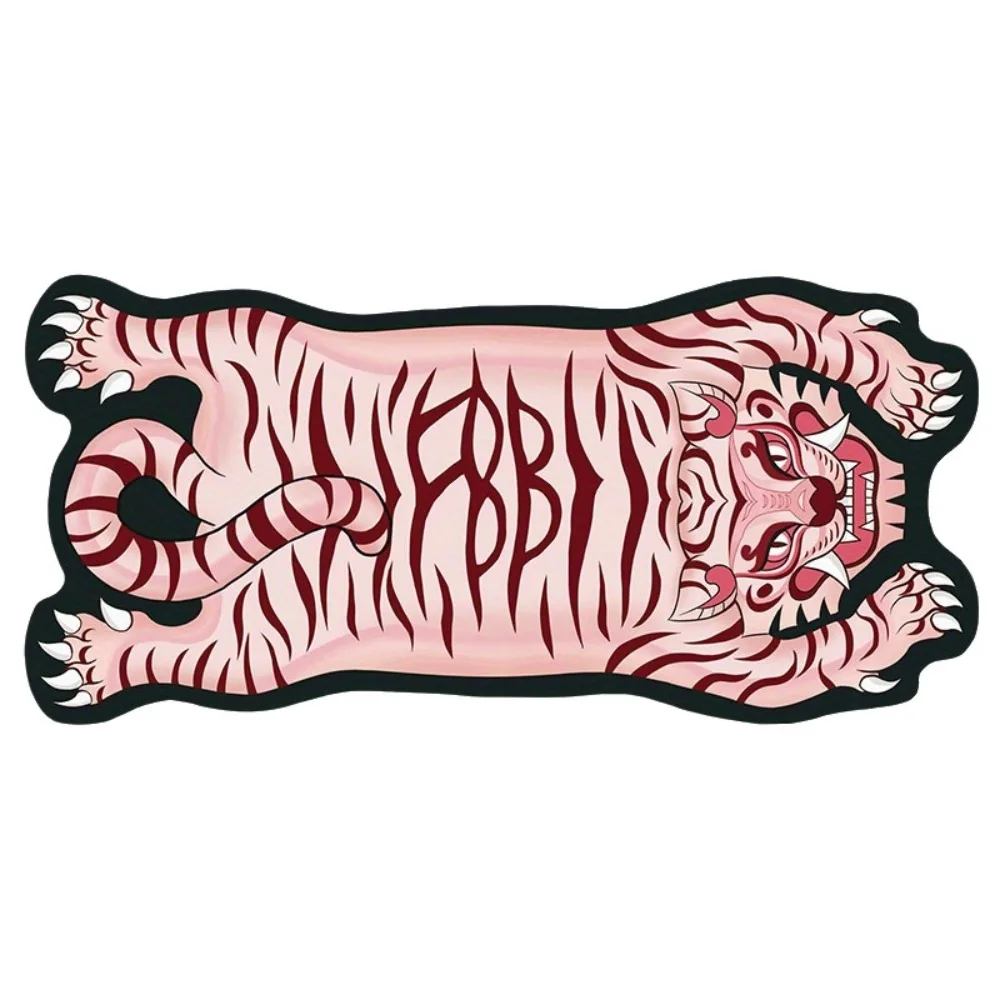 Diatom Mud Tiger Keyboard Pad Absorbent Non-slip Tiger Skull Floor Mat Soft Quick-drying Desktop Keyboard Pad Home Office Use