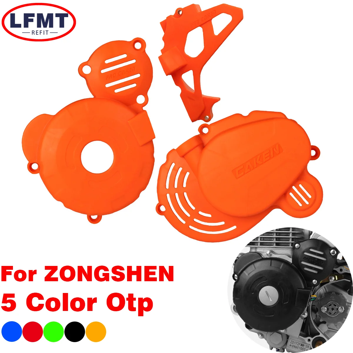 

Motorcycle Clutch Guard Water Pump Cover Engine Ignition Protector For ZONGSHEN CB250-F KAYO BOSUER GUIZUN BEIHAI Universal