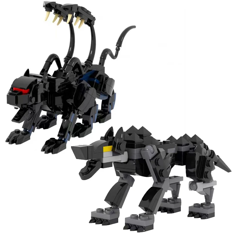 MOC Hero Movie Figures Dragon Spider Building Block Fiery Dragon Magic Animals Monster Mini Model Bricks Toys Kids Gifts