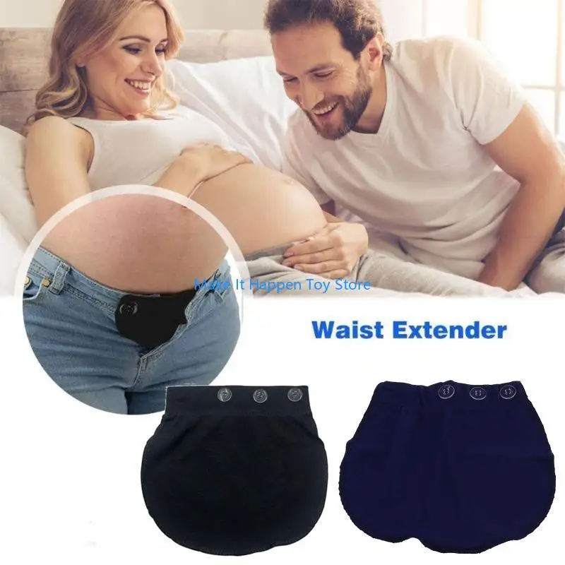 28EC embarazo cinturón cintura con cintura ajustable alargar cintura elástica maternidad