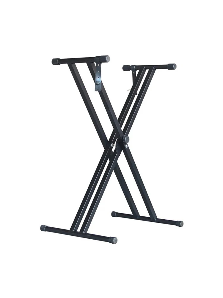 

Усиленная двухтрубная X-образная подставка для электронного органа с регулируемой высотой, универсальная, для гучжэна и музыкальных инструментов, аксессуары