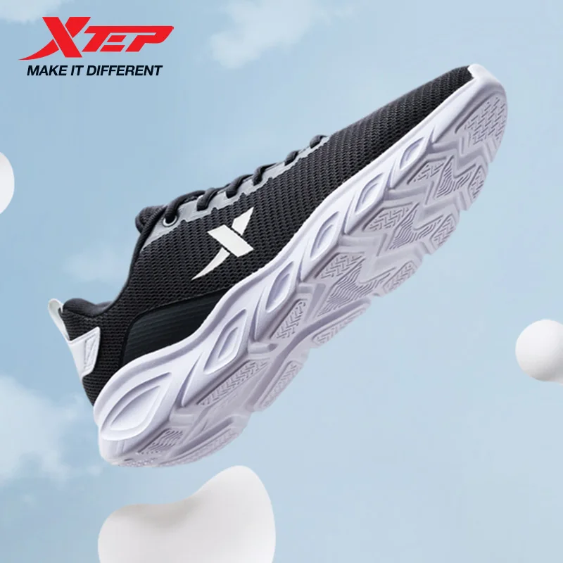 Xtep Running Shoes Men Breathable Mesh Shock Absorption Men's Sports Shoes Non-Slip Lightweight Male Sneakers 880119115131