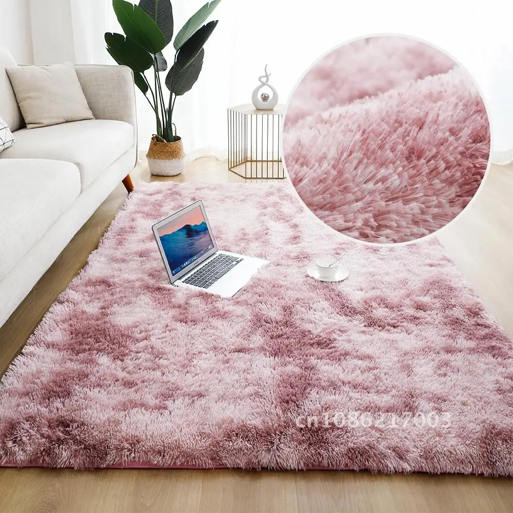 

Thicken Soft Velvet Carpets for Living Room Bedroom Decor Rug Floor Area Rugs Home Fluffy Solid Mat Long Mats