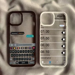 Case For Samsung Galaxy A06 A16 A54 A35 A15 A55 A52 A34 5G S25 S24 S23 S22 Ultra S24 FE Creative Chat Frame Clear Silicone Cover
