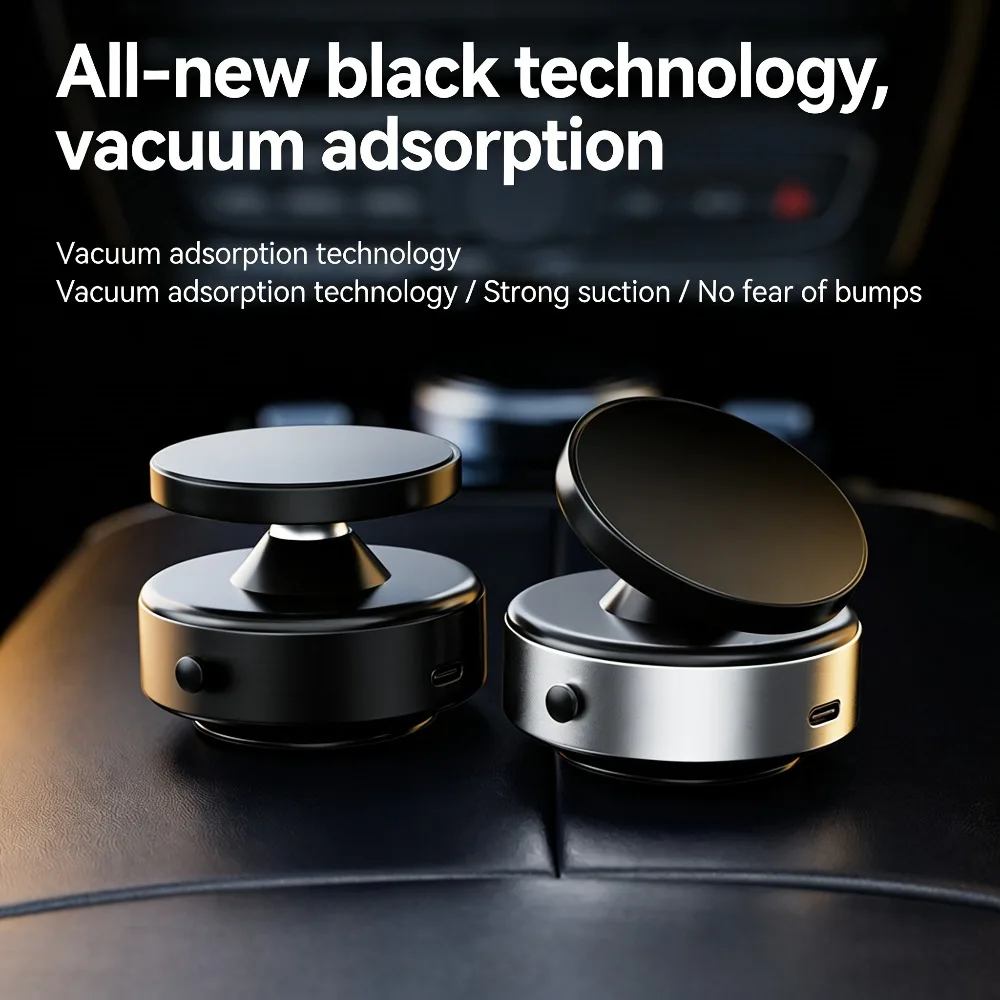 Car Mount Mobile Phone Holder Magnetic Universal Adsorption Bracket for IPhone Xiaomi Samsung Vacuum Adsorption Car Phone Holder
