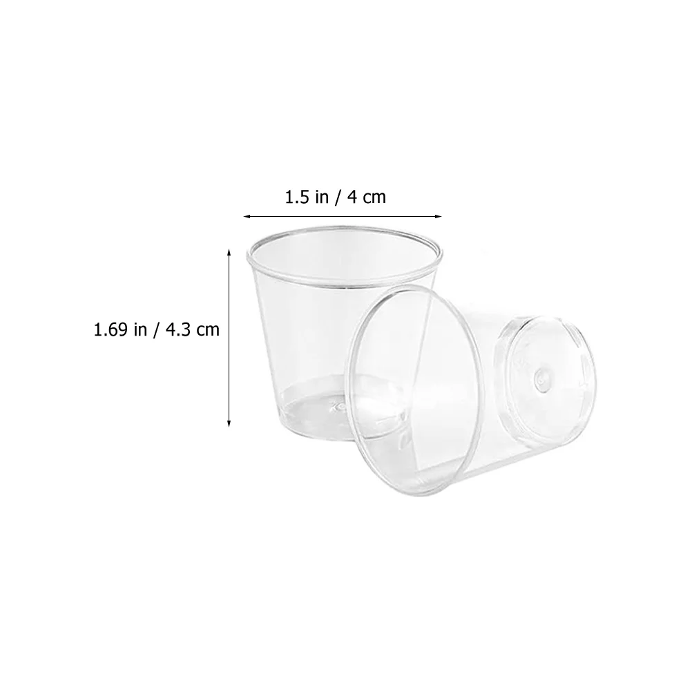 

100pcs Thickened Airline Disposable Wine Juice Plastic Beverage For Wedding Party Household Use Small Transparent Cocktail Cups