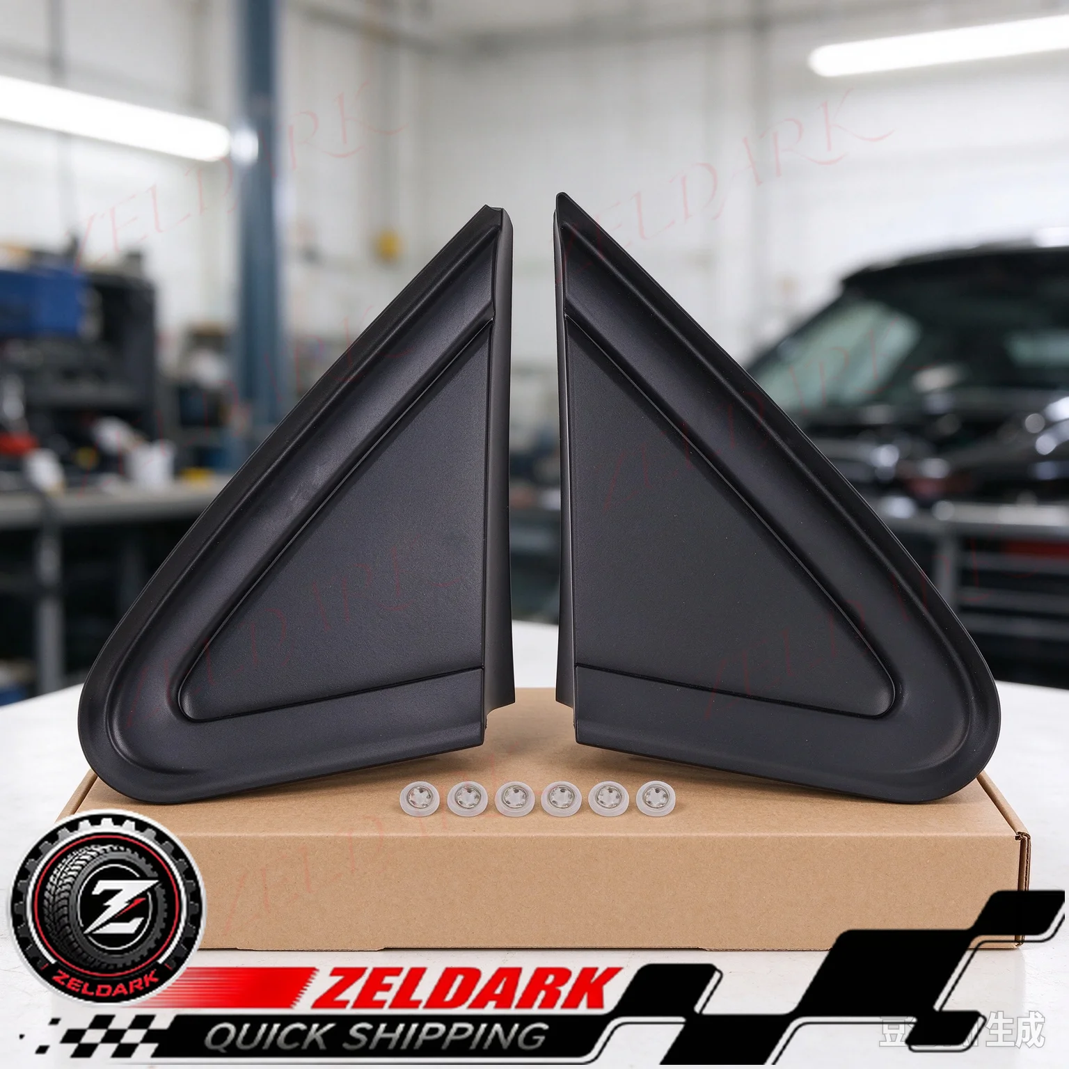 6Q0853273A 6Q0853274A Exterior Wing Triangle Cover for VW Polo 4 9N3/Vento 2006-2010 Rearview Mirror Trim