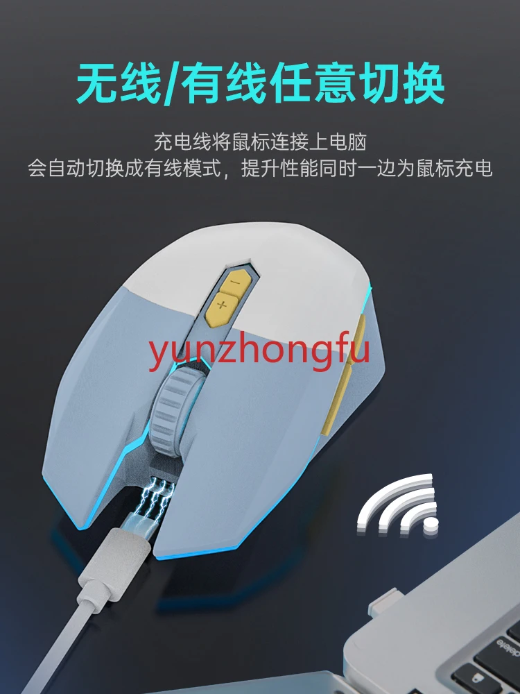 Recarregável Onipotente Gaming Laptop Mouse, EM910Pro