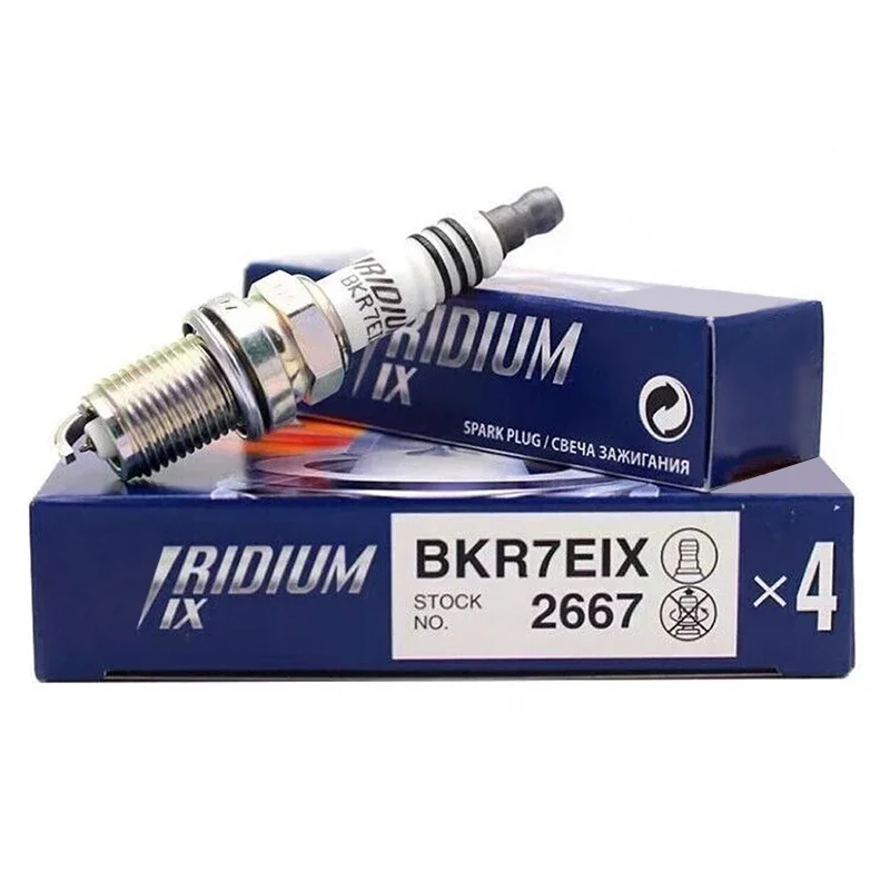 หัวเทียนอิริเดียม4/6ชิ้น2667 BKR7EIX สำหรับ Volkswagen Beetle Golf Jetta Passat Tiguan 2.0L A3 A4 A5 A6 Cayman Boxster