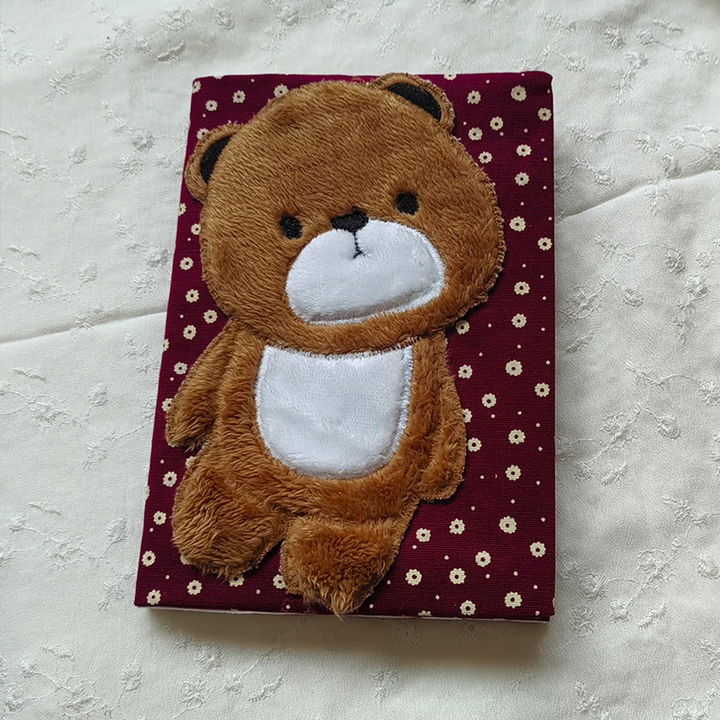 Cute Bear A5 Size Book Cover With Transparent Cover Gift