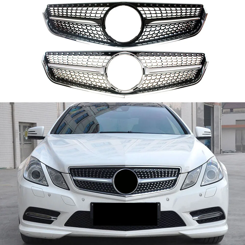 

Front Bumper Racing Grill Billet Grille Cover For Mercedes-Benz W207 E-Coupe 2009-2013 Diamond