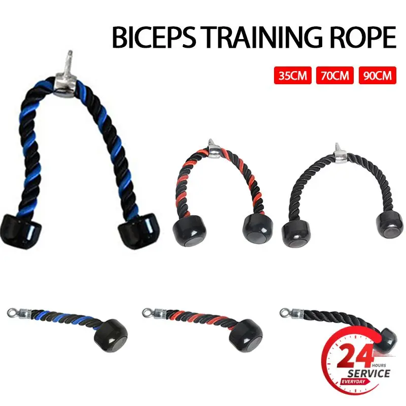 70cm Triceps halat spor ev salonu Pulldown makinesi kolu Biceps Triceps geri omuz kas egzersiz