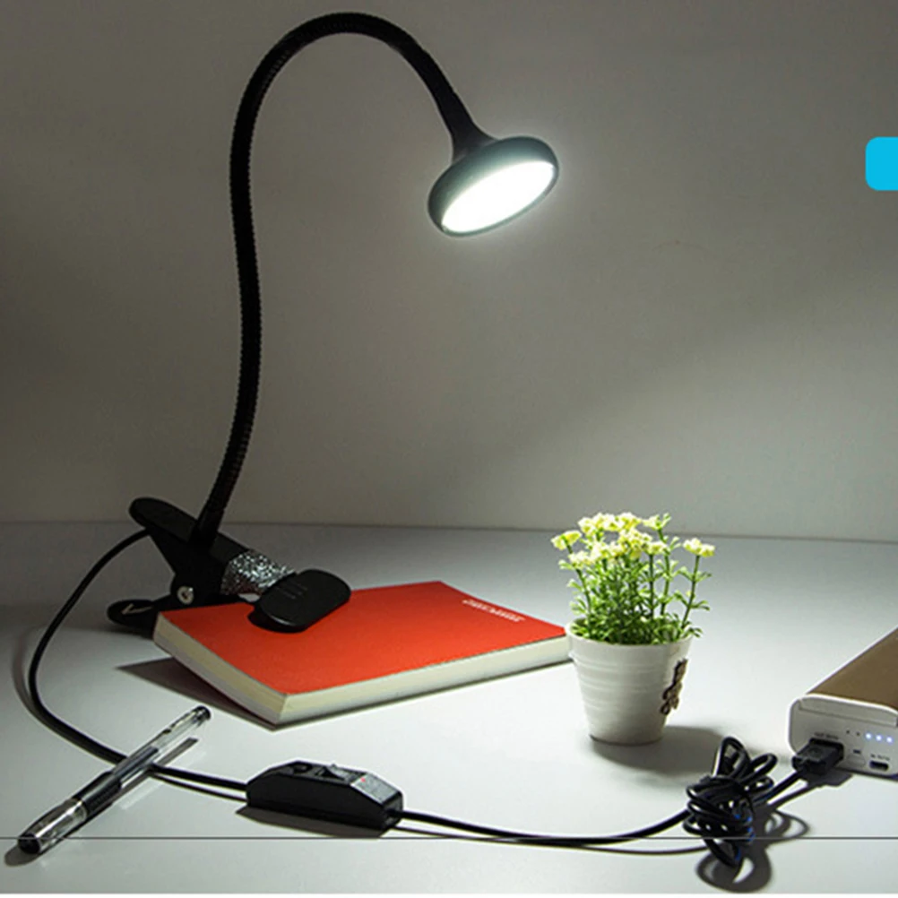 

Adjustable Gooseneck USB Charging Eye Lamp Rechargeable LED Bedside Light 3 Brightness Levels Foldable Desk Lamp