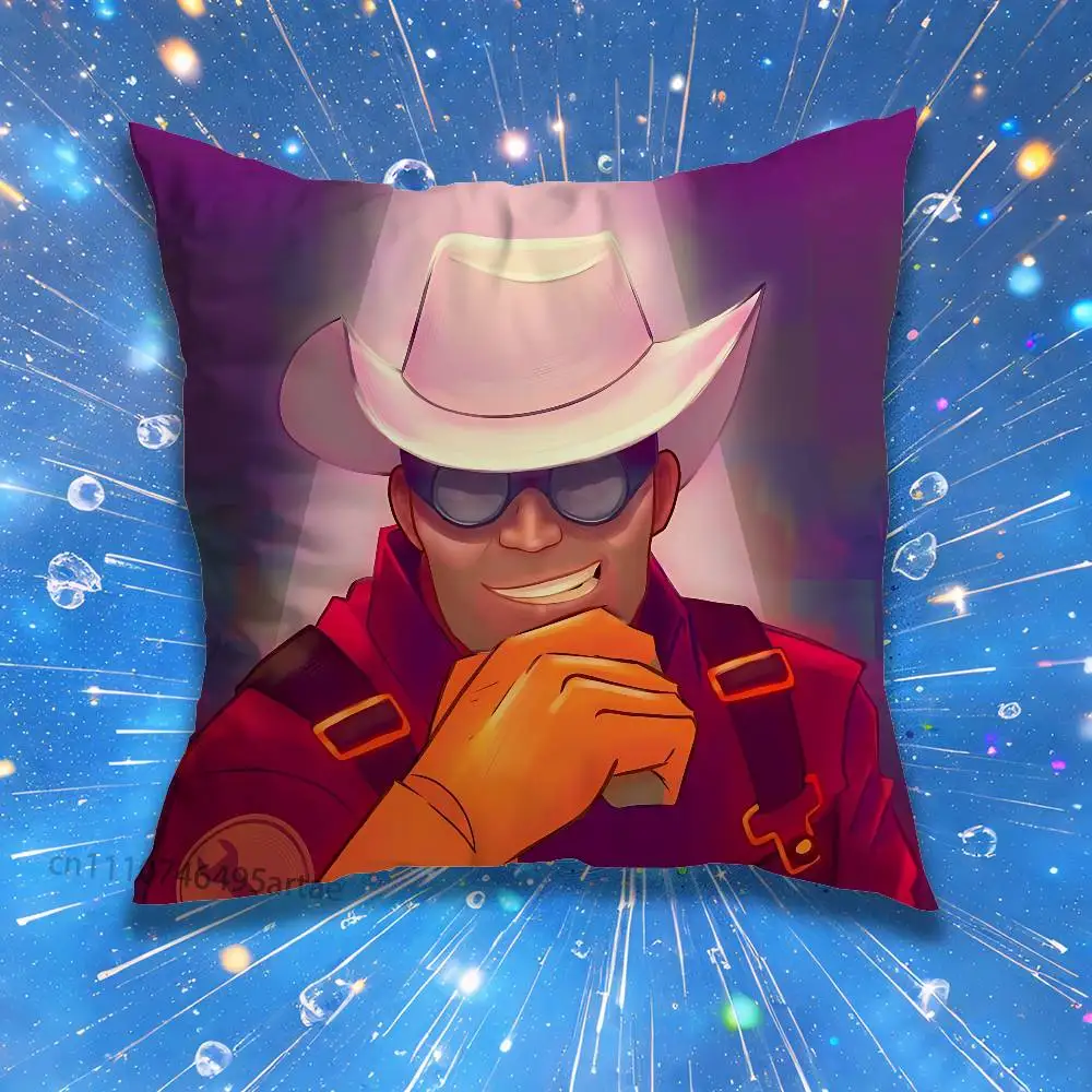 Scout Pyro Soldier Team Fortress TF Pillow for Sofa Seat Chair Decorative/Modern Home Decor Print Throw Cushion