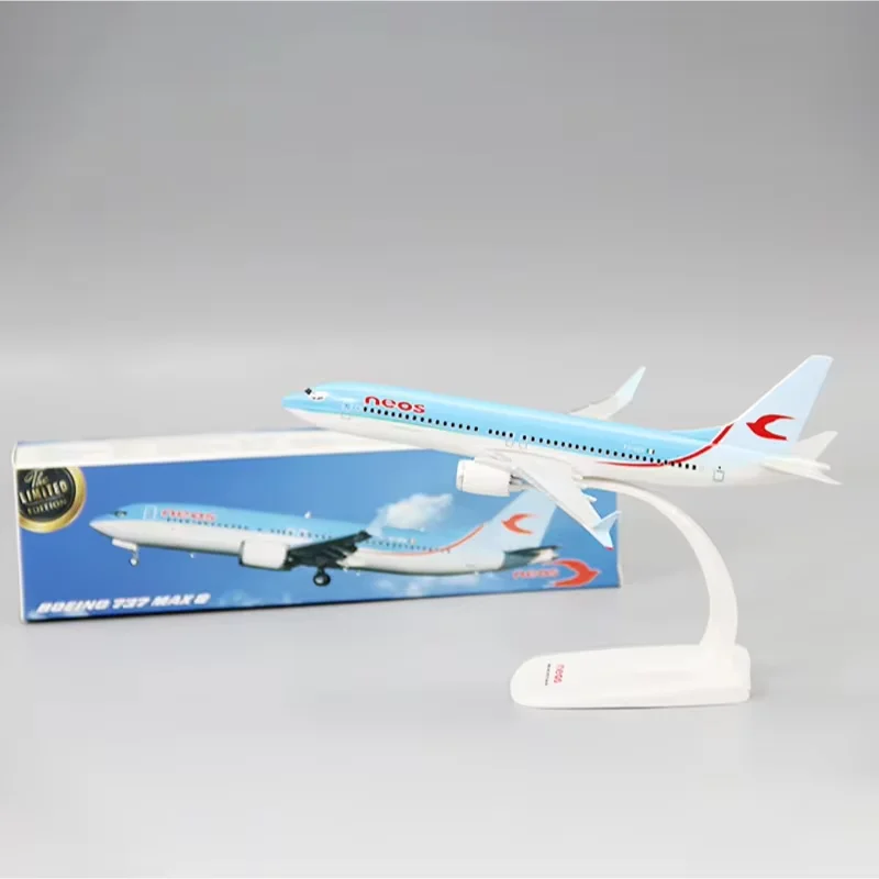 โมเดลเครื่องบินโบอิ้ง 737 แม็กซ์8 นีโอ ของเล่นประกอบเอง ขนาด 1:200 ทำจากพลาสติก ABS ระดับนักสะสม ของขวัญสำหรับเด็ก
