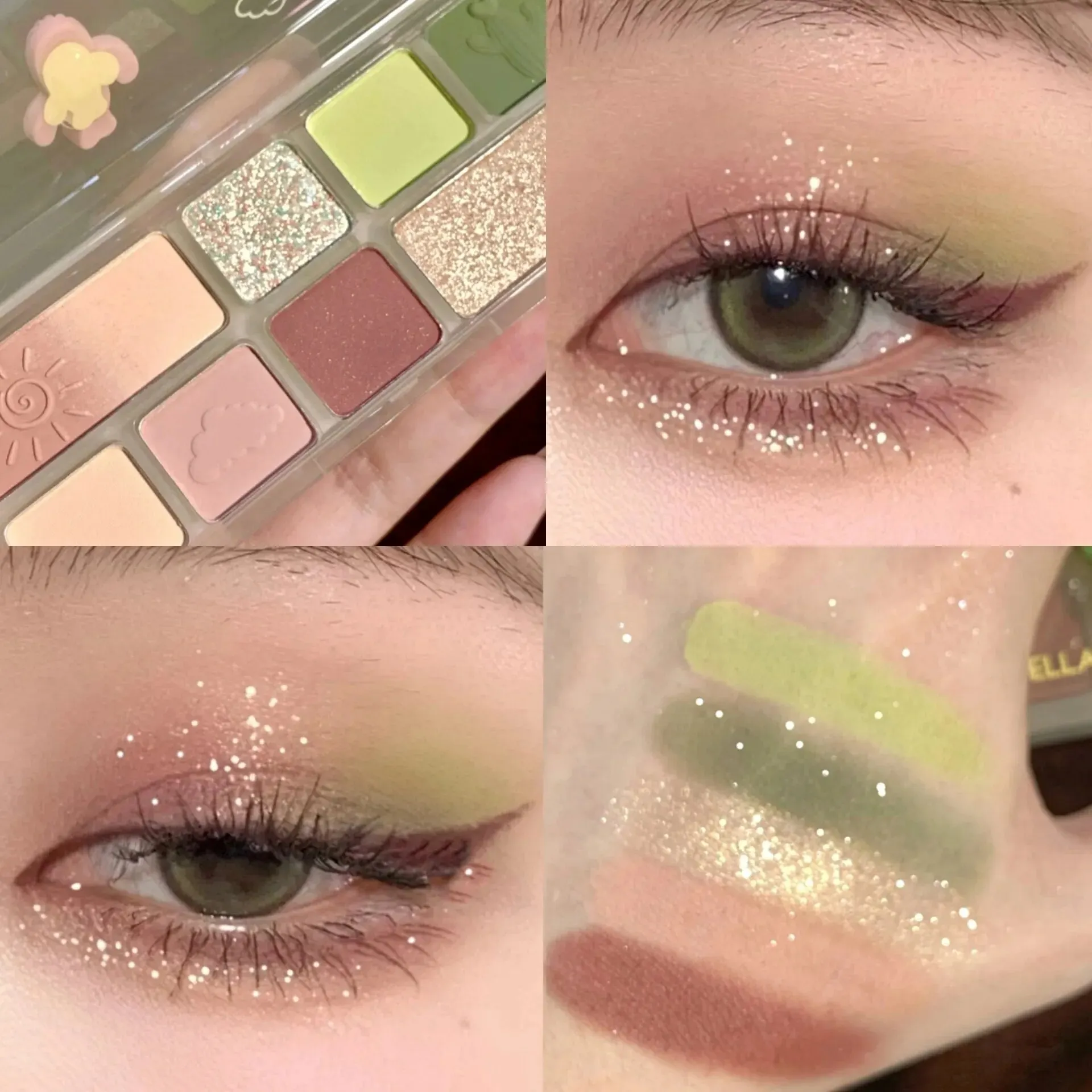 Dikaluherfst En Winter Oranje Oogschaduw Klein Rood Boek Hetzelfde Oogschaduw Dienblad Oranje Bruin Mat Parelmoer Flash Oranje Pur