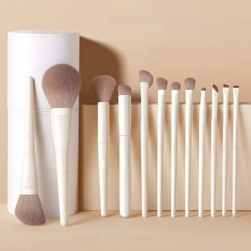 5/7/10/12 pezzi pennelli per trucco con fondotinta fard ombretto contorno pennello in polvere, kit pennelli per trucco, pennello per trucco professionale