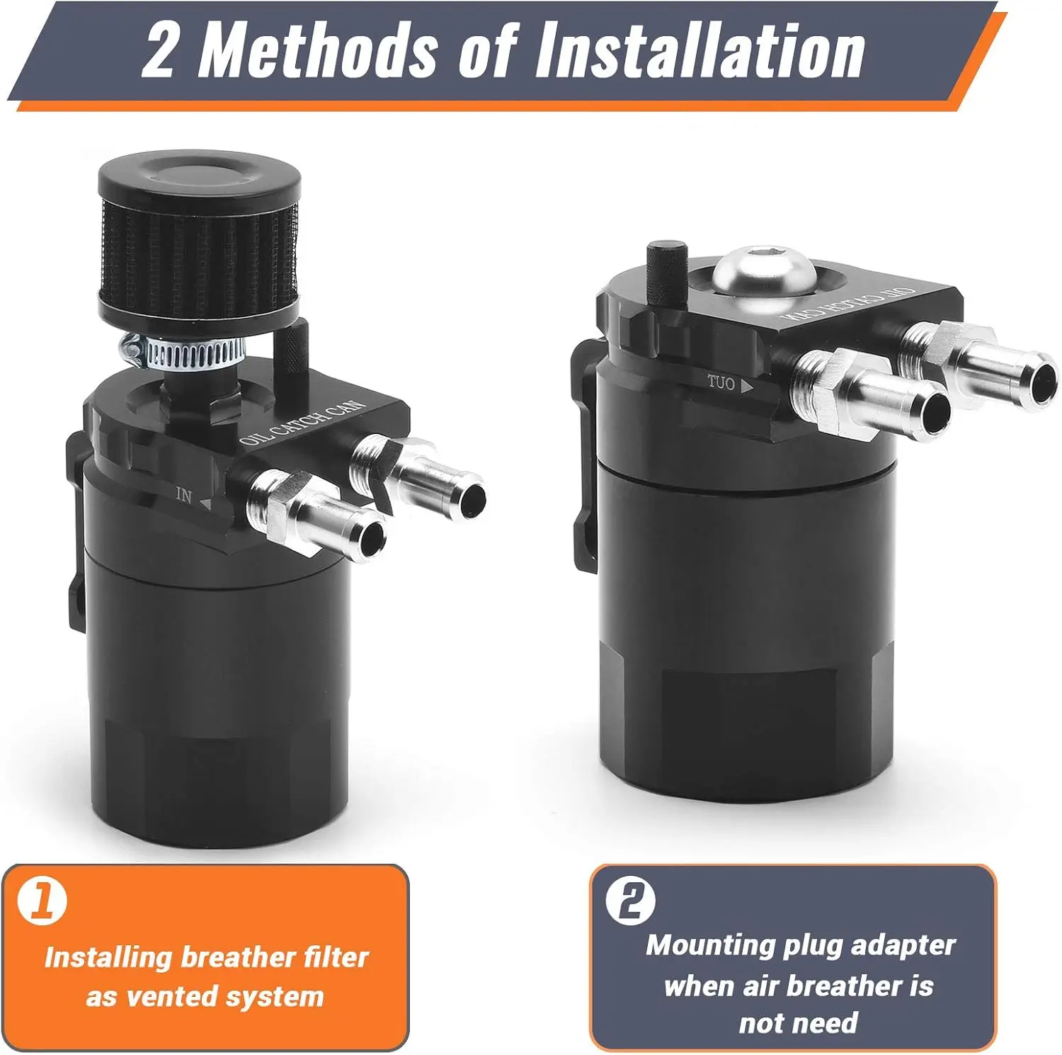 범용 배플 알루미늄 오일 캐치는 브리더 필터 OCC-1020A가 있는 저수지 탱크 오일 탱크를 할 수 있습니다.