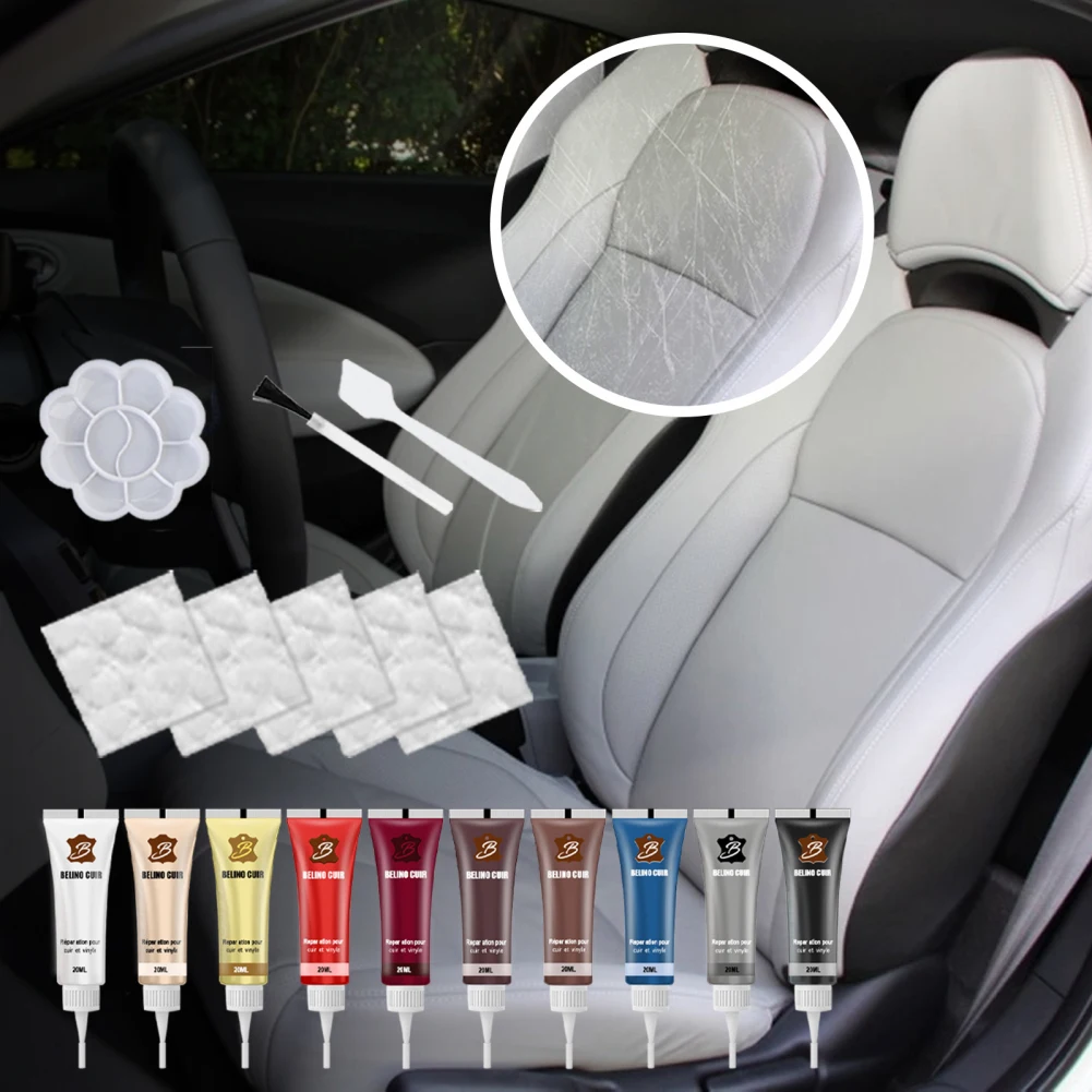 

Rayhong Leather Repair Gel Cream Car Seat Home Sofa Leather Scratch Cracks Complementary Paste Repair Tool