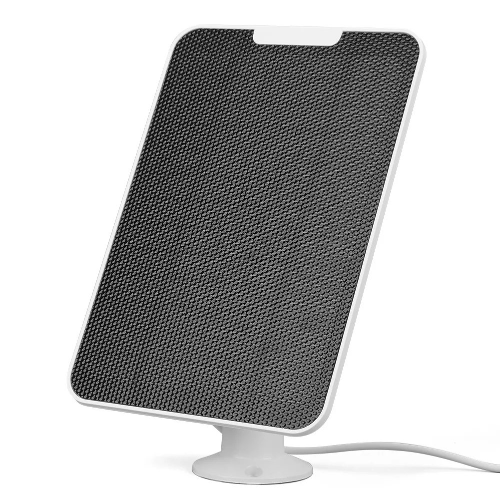 شاحن الألواح الشمسية IP65 لوحة شمسية أحادية البلورية مقاومة للماء مع رف ومفك براغي 4 وات 5 فولت متوافق مع كاميرا Google Nest #3