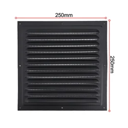 Metal Louver Vent Cover Exterior Wall Grille Cover Made From Aluminum Alloy Design Reliable Ventilation Square Vent